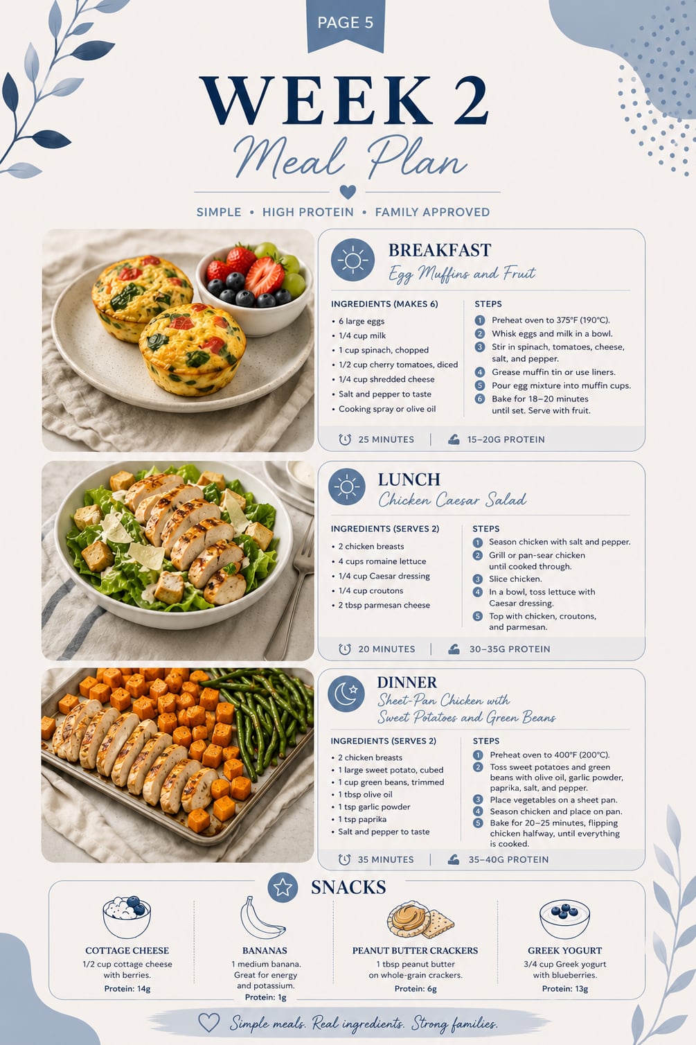 30 Day High Protein Meal Plan