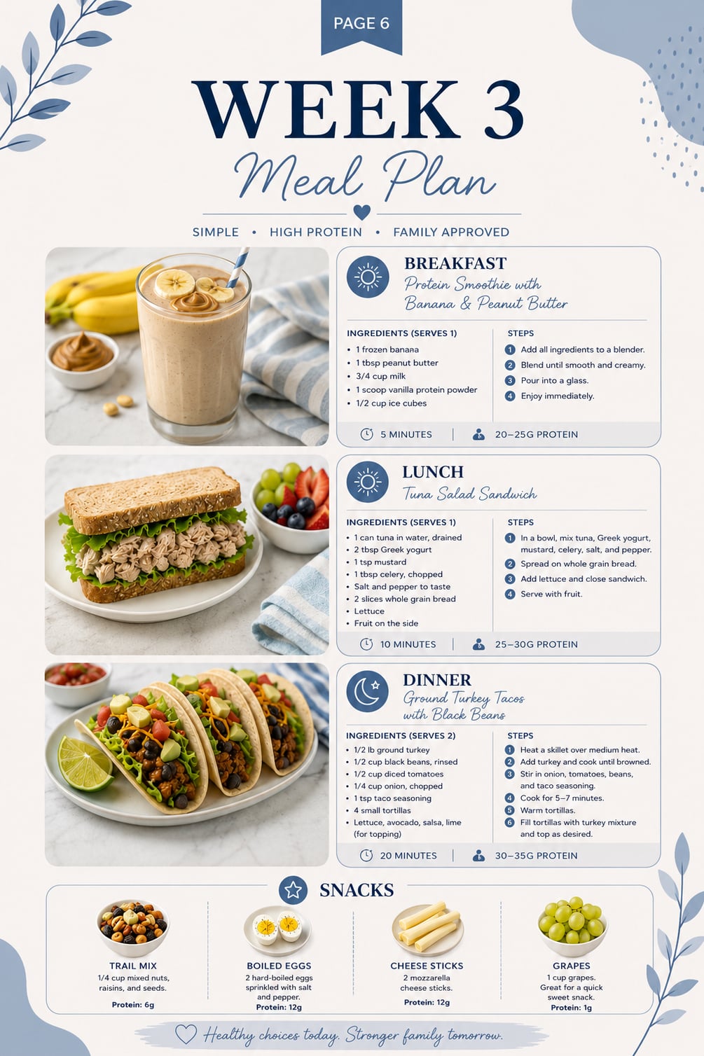 30 Day High Protein Meal Plan