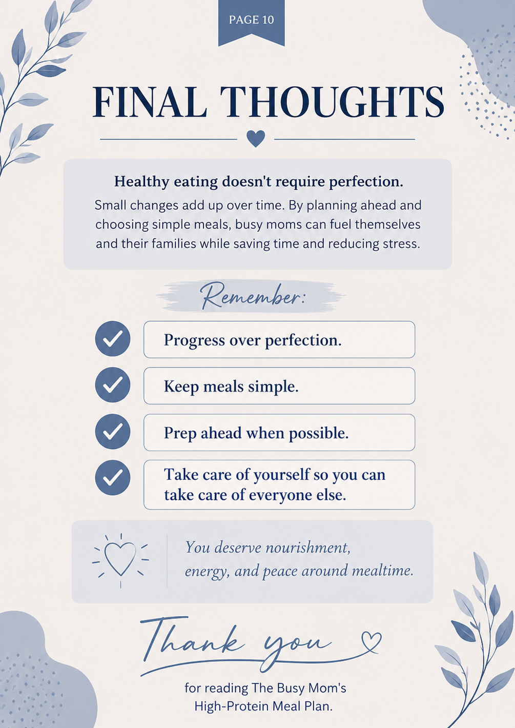 30 Day High Protein Meal Plan